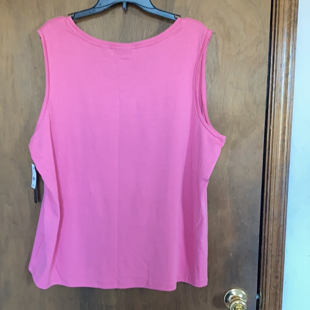 Preswick & Moore top sleeveless pink top with stretch casual size 3X - Picture 13 of 15